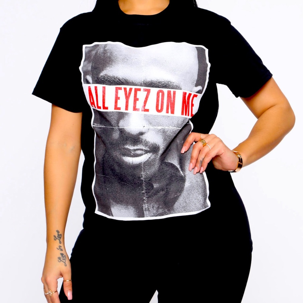 All Eyes On Me Tupac Shakur T Shirt LONG SLEEVE